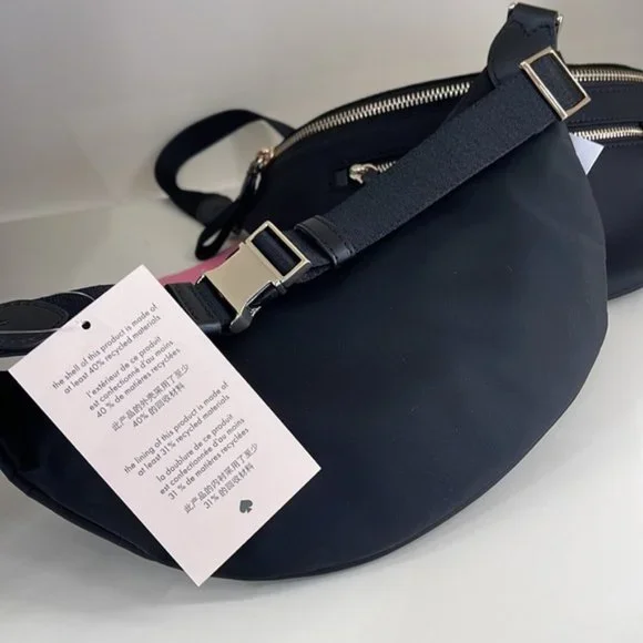 Kate Spade Chelsea Nylon Belt Bag Fanny Pack Black - Picture 7 of 16